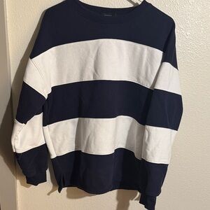 Striped Black and White Sweatshirt